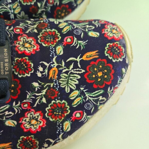 Adidas X The Farm ZX Flux Torsion 702001 Navy Floral Sneakers Size 6.5 - Picture 8 of 11